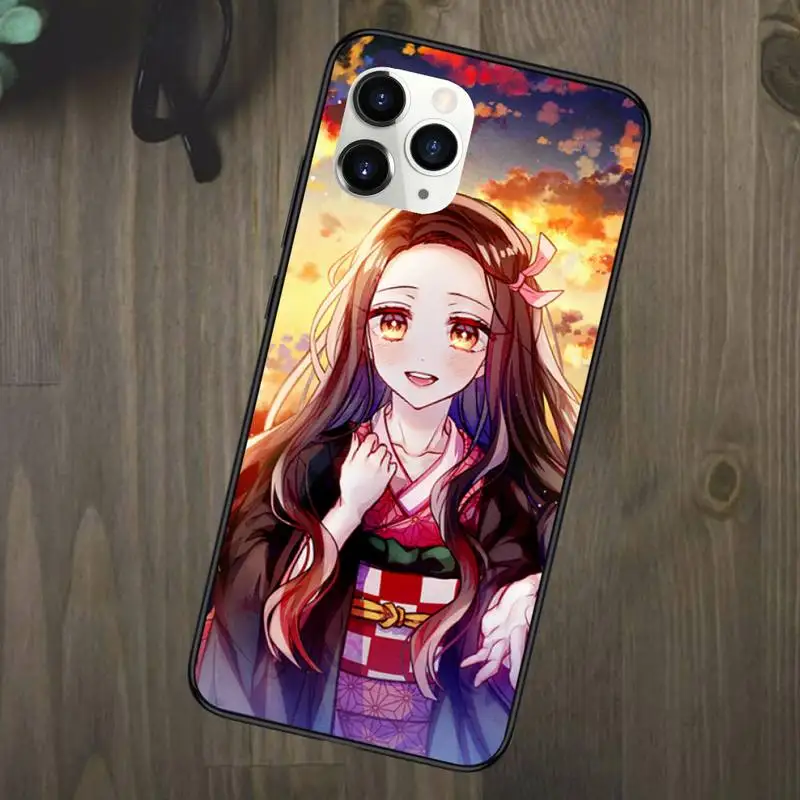 demon slayer anime kimetsu no yaiba phone case for iphone 11 12 mini pro xs max 8 7 plus x xs xr free global shipping