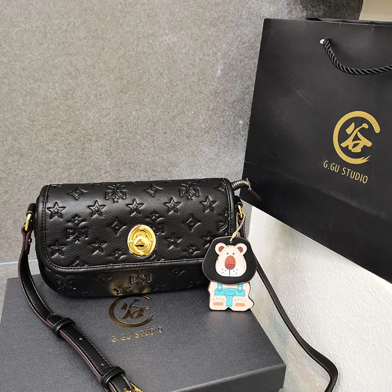 

2021 New Fashion Embossed High Quality All-match Ladies Shoulder Satchels Small Square Bag Purses and Handbags Luxury Designer