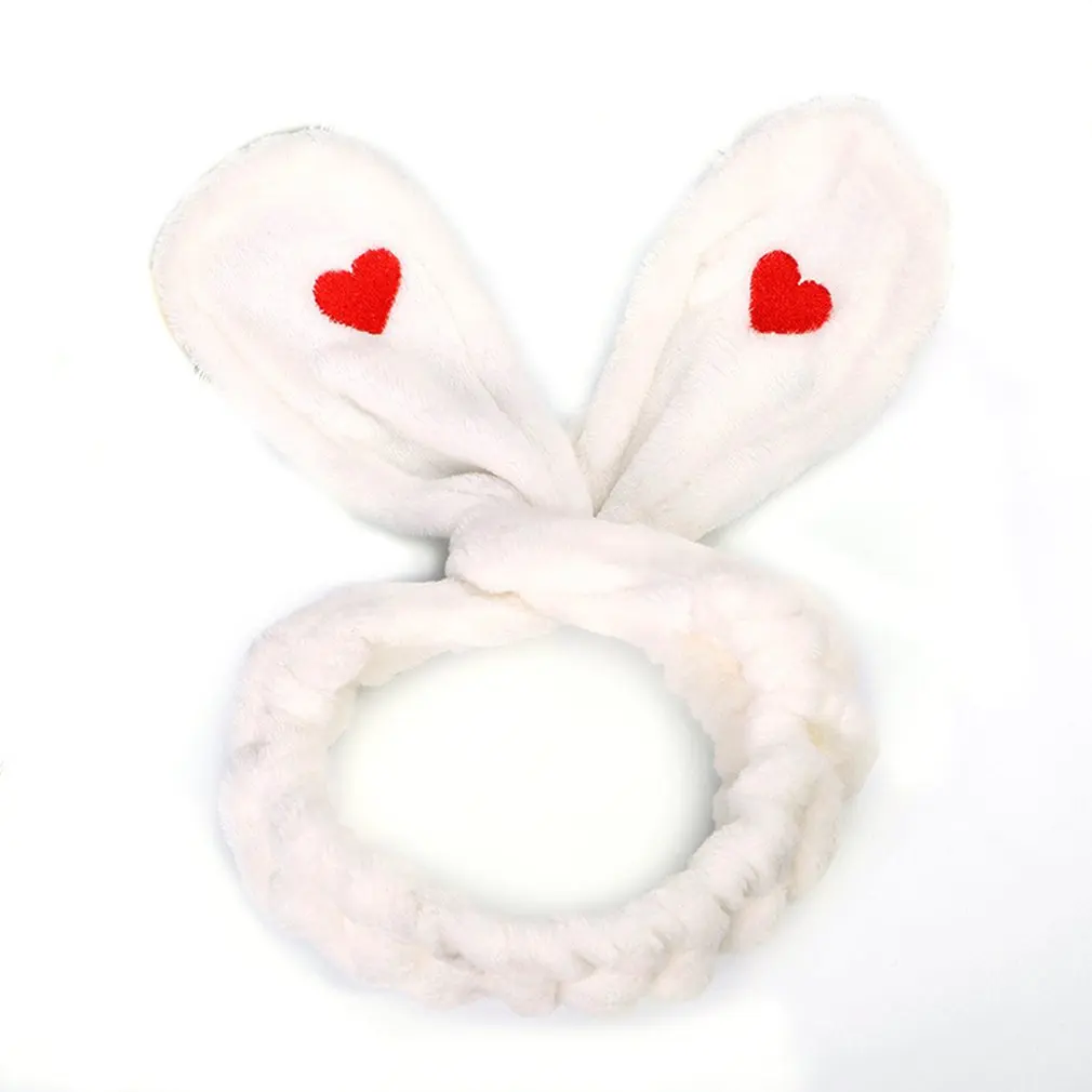 Черно белый ободок с кроличьими ушками в Корейском стиле милый плюшевый бант