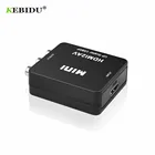 Мини-преобразователь видео Kebidu HD 1080P 3RCA AVCVSB LR, композитный разъем HDMI-совместим с AV-адаптером для ТВ, DVD