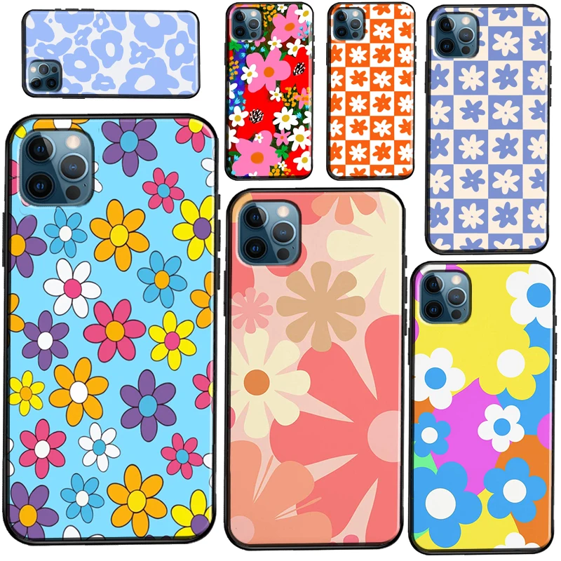

Psychedelic Flower Power Groovy Boho Daisy чехол для iPhone 11 12 13 Pro Max X XR XS Max SE 2020 7 8 Plus 12 13 Mini чехол