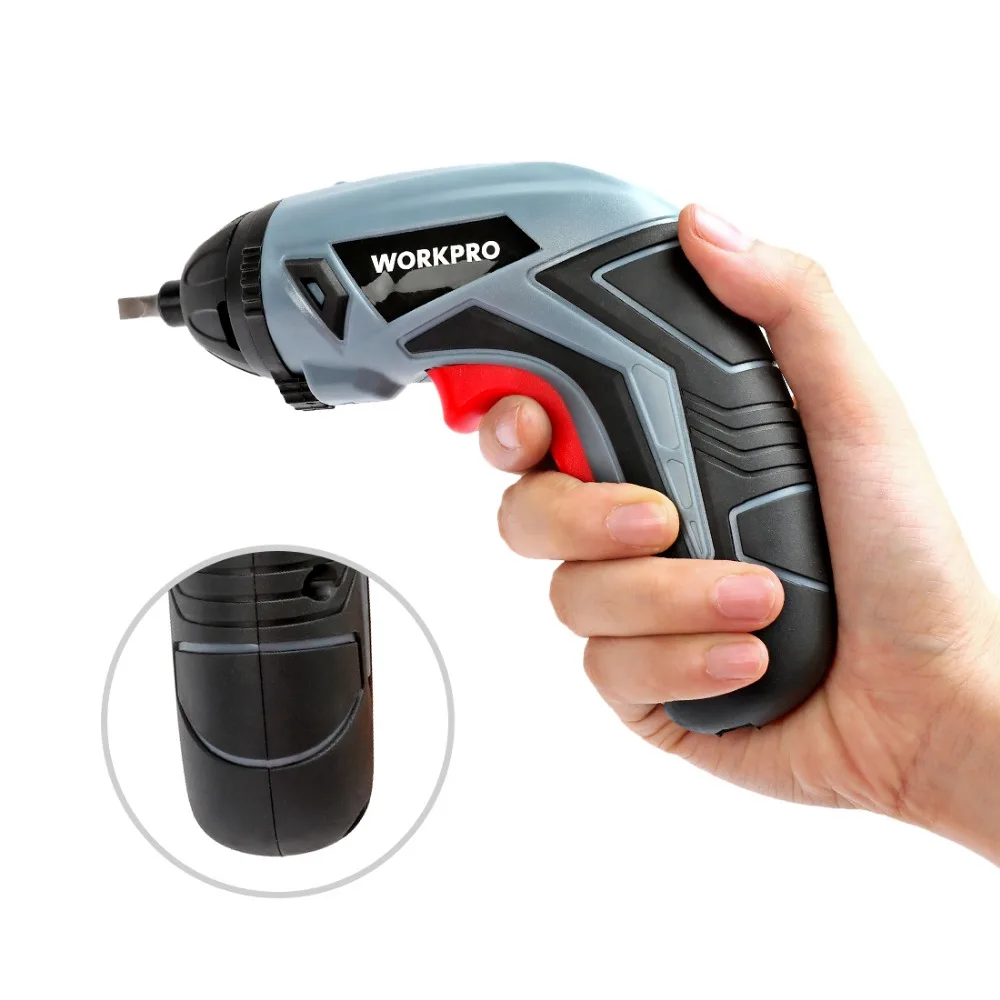 WORKPRO 3,6 V USB Беспроводная электрическая отвертка Бытовая перезаряжаемая литий-ионная отвертка