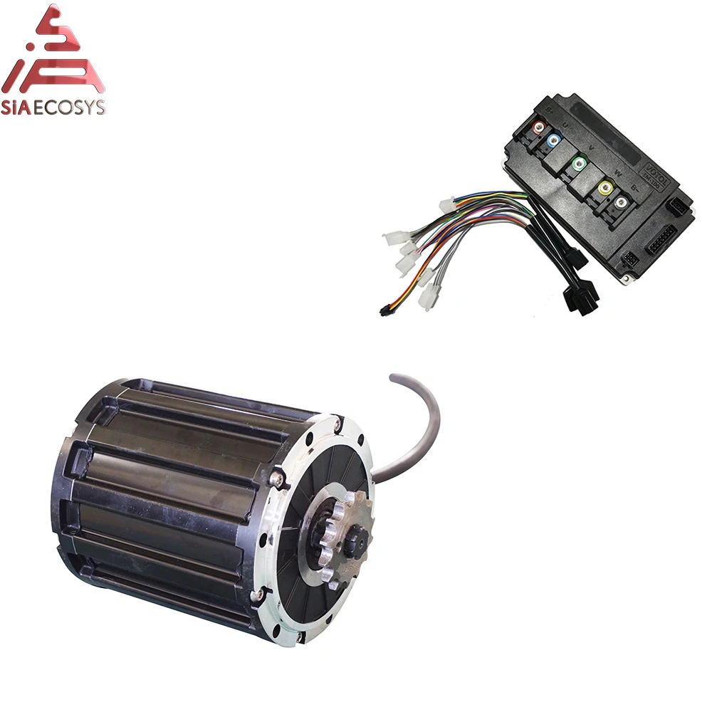 Двигатель QS 120 2000 Вт середине приводной двигатель с зубчатым 428 и EM100SP контроллер