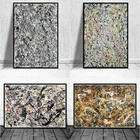 Абстрактные рисунки Джексон Поллок, холст, живопись, плакаты и принты, настенные художественные картины для гостиной, домашний декор