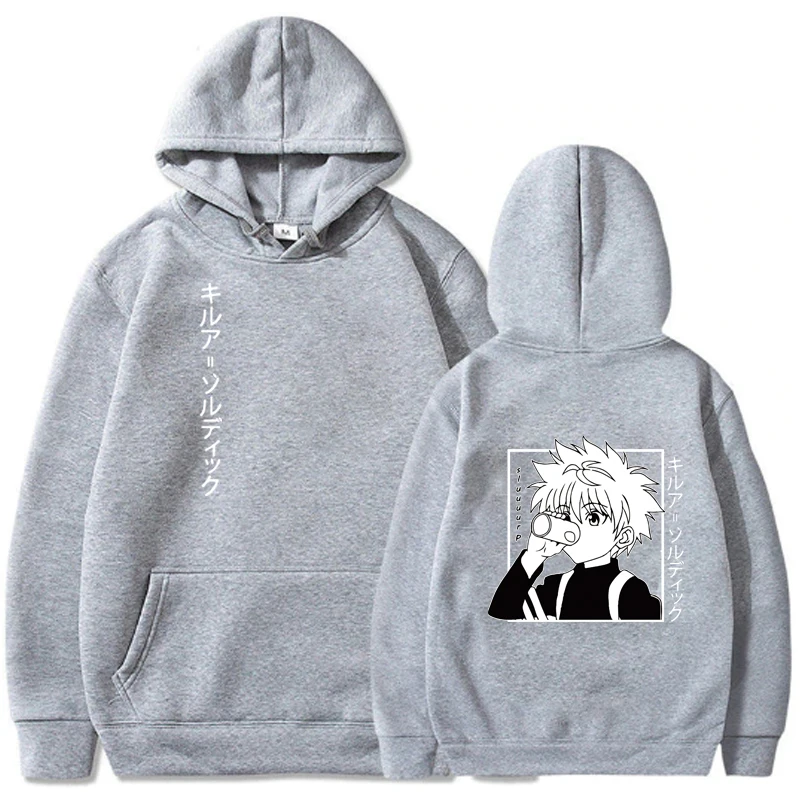 

Kawaii Hunter X Hunter Hoodies Men Women Long Sleeve Sweatshirt Killua Zoldyck Anime Manga Hoodies Bluzy Tops Clothes
