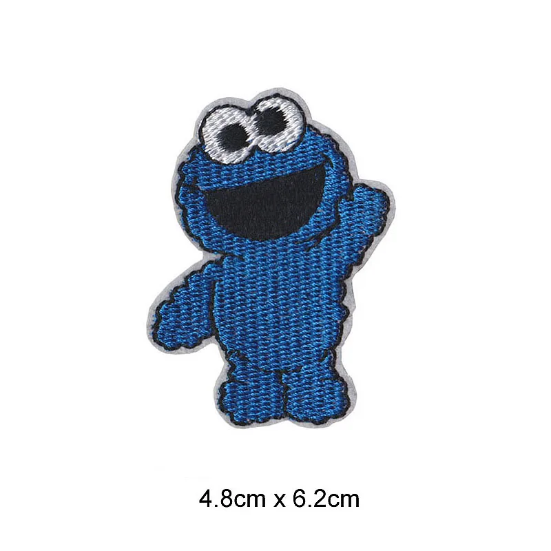 12 символов/набор вышитые наклейки на куртку Улица Сезам |