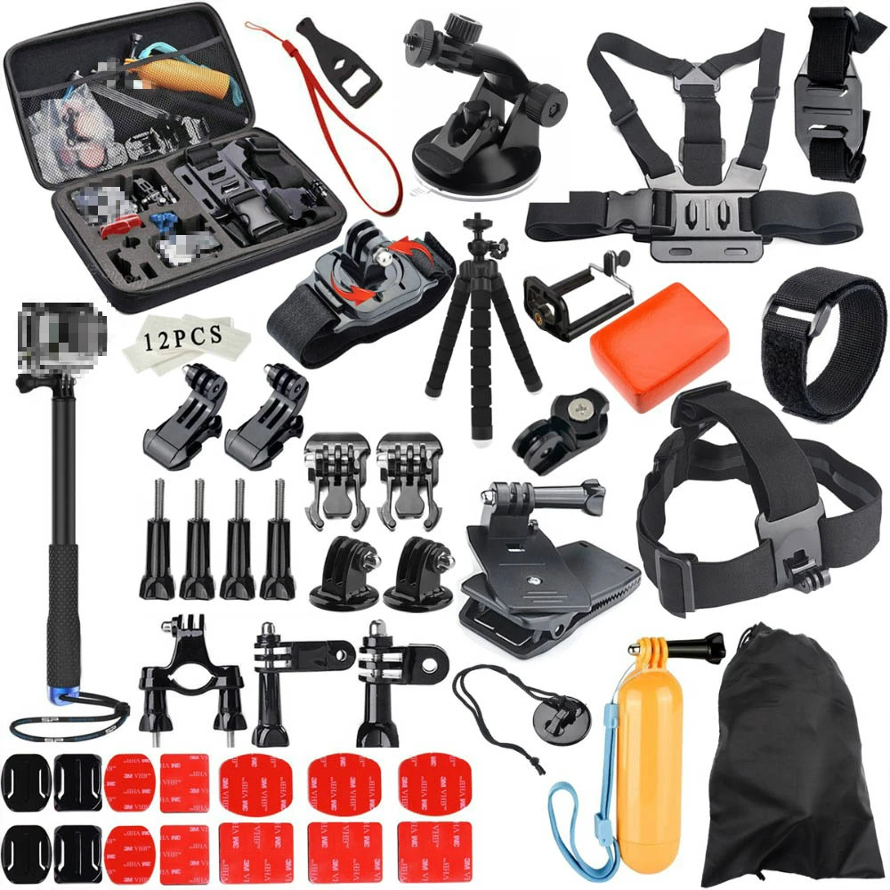 Набор аксессуаров для Gopro hero 8 7 6 5 4 3 комплект сторонняя селфи Палка Eken h8r xiaomi osmo action