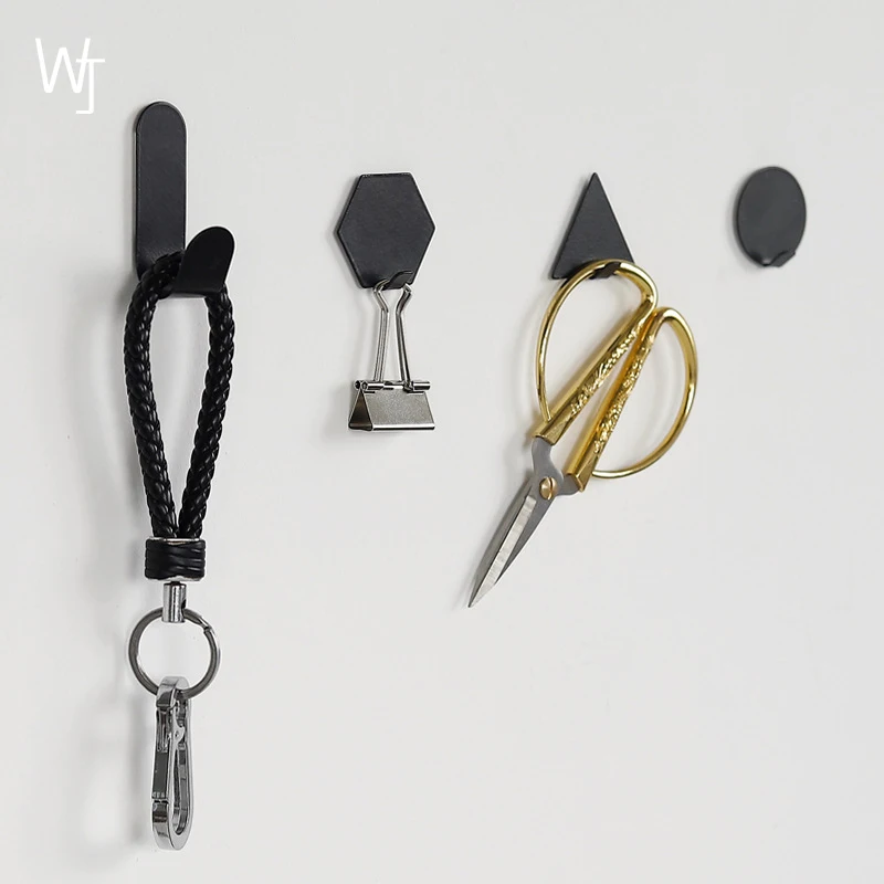 Простой липкий металлический крючок кованый железный вешалка для кухни ванной