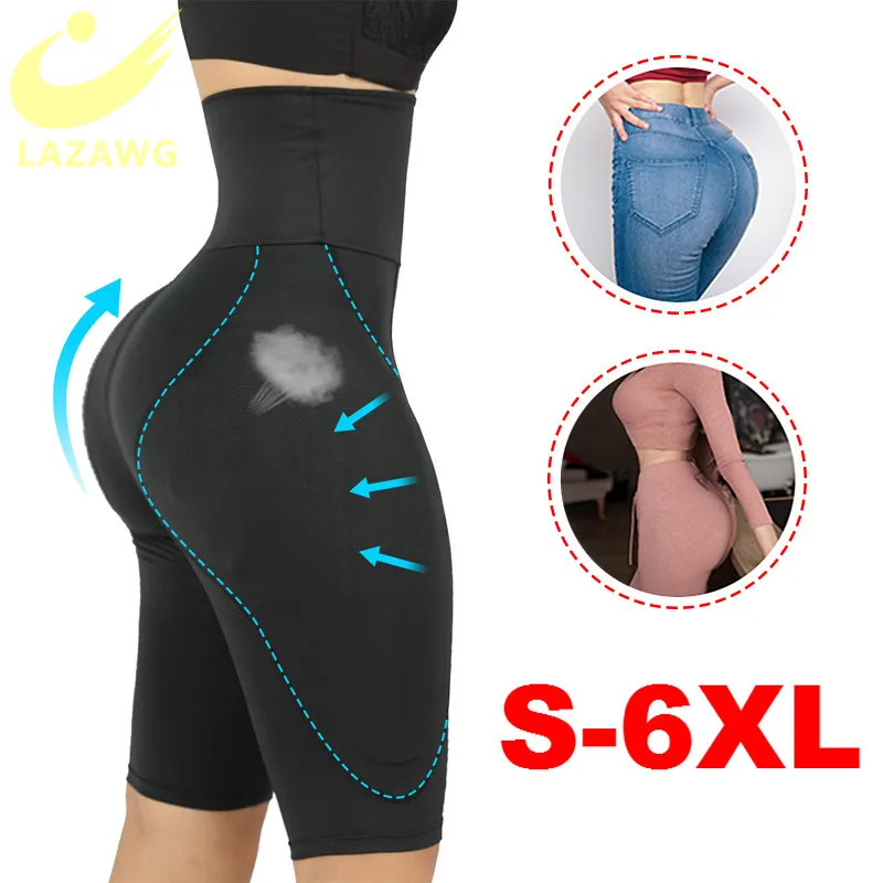 

LAZAWG Fake Ass Shaper Panties Seamless Butt Lifter Women Sexy Booty Push Up Hip Enhancer Padded Control Hourglass Body Panty