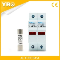 ac 1sets 2p led fuse base 690v with 10x38mm fast blow ceramic fuse core 0 5a 1a 2a 3a 4a 5a 6a 8a 10a 16a 20a 25a 32a ro15