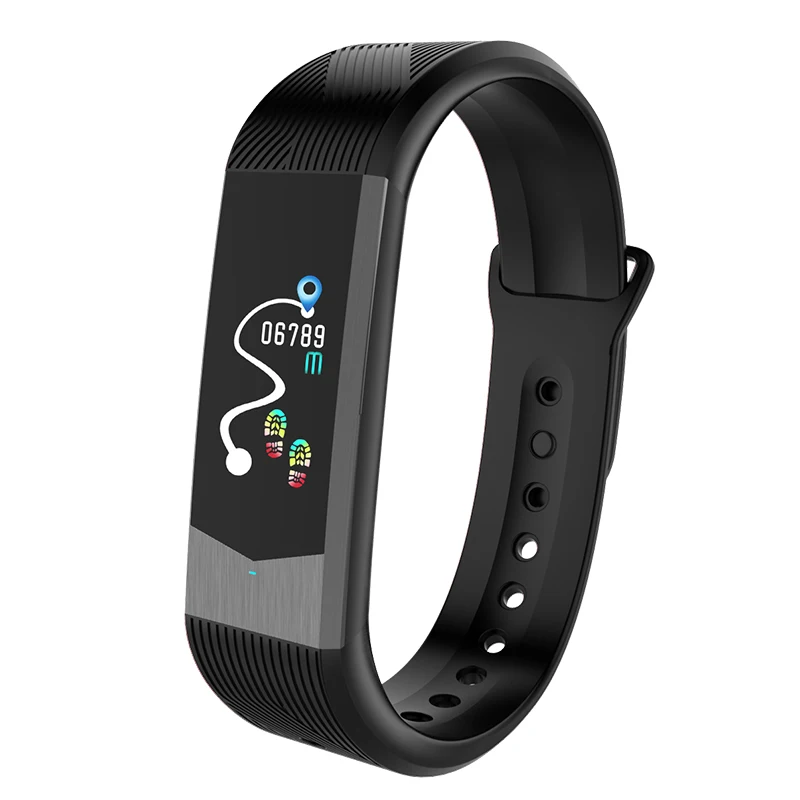 Black B30 Bluetooth спортивные 3D UI Смарт-часы для женщин и мужчин пульсометр Монитор артериального давления Браслет Водонепроницаемый фитнес-трекер группа - Цвет: Black