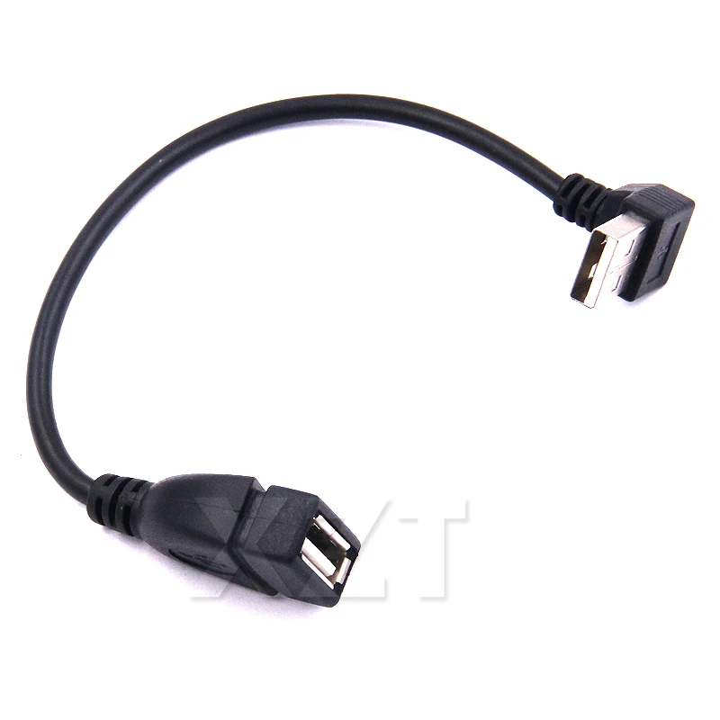 USB 2 0 A штекер гнездо 90 Угловой фотокабель USB2.0 правый/левый/вниз/вверх кабель Шнур