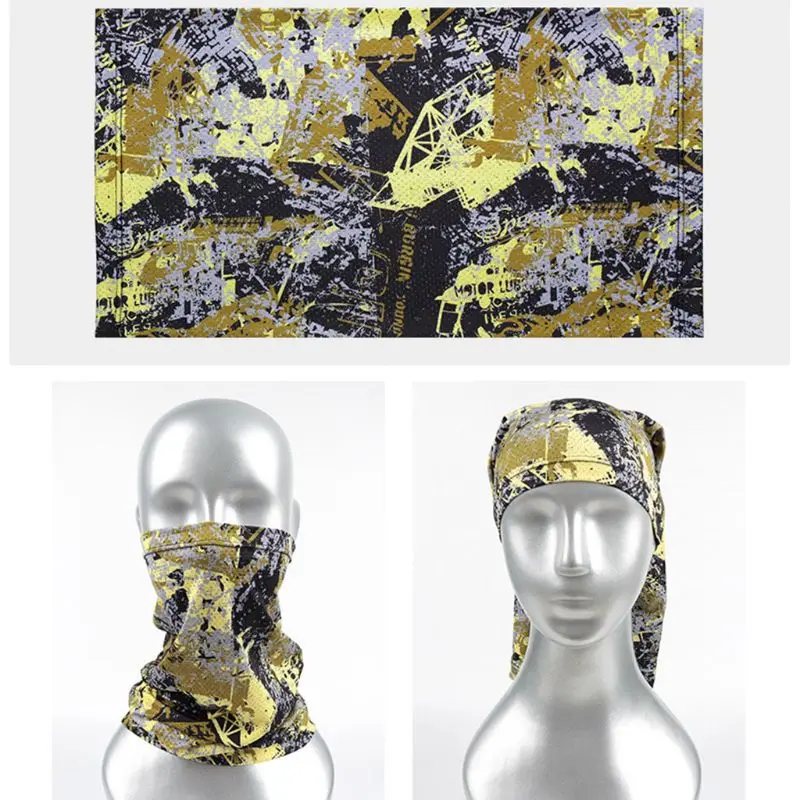 

Outdoor Face Cover Unisex Dustproof and Windproof Seamless Headgear for Sports Motorcycle Cycling Face Scarf Headwear