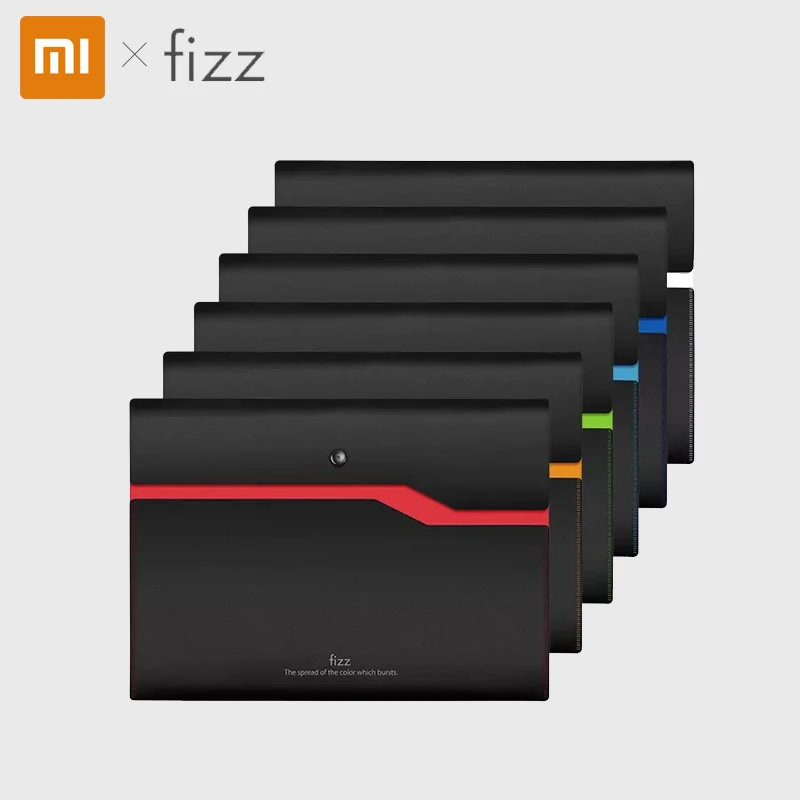 Xiaomi Fizz цветная двухслойная Сумка для документов 6 цветов водонепроницаемая А4