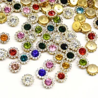 20100pcs claw cup rhinestones strass mix shiny crystals glass stones trim gold base non hot fix sew on rhinestones for clothes