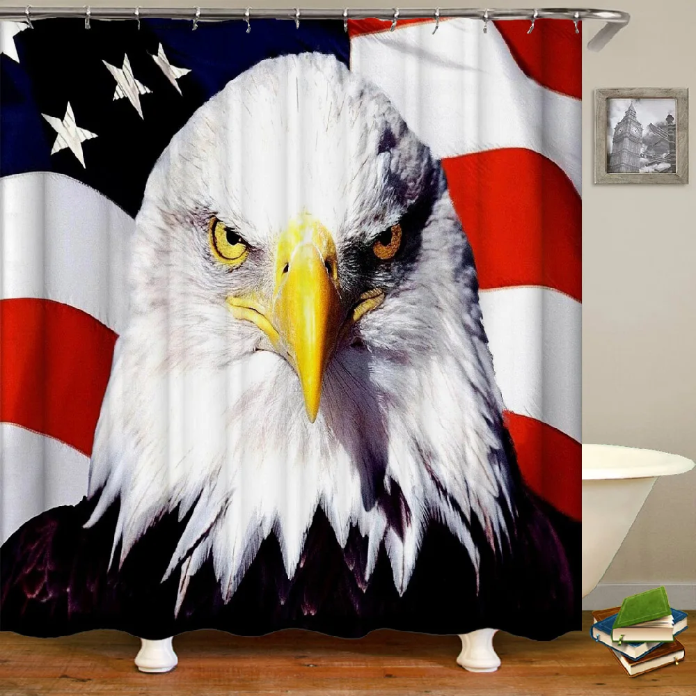 

StarBlue-HGS Eagle / American Eagle/патриотизм, ванна/Водонепроницаемая душевая занавеска для душа, ванная комната, туалет ванна