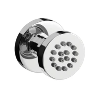 2 brass round shower body jets wall mounted shower spa faucet massage sprayer nozzle polished chrome 03 031b