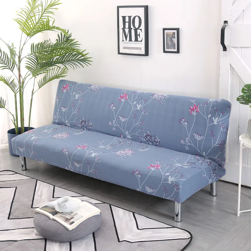 Универсальный чехол для дивана без подлокотников всесезонный эластичный мебели