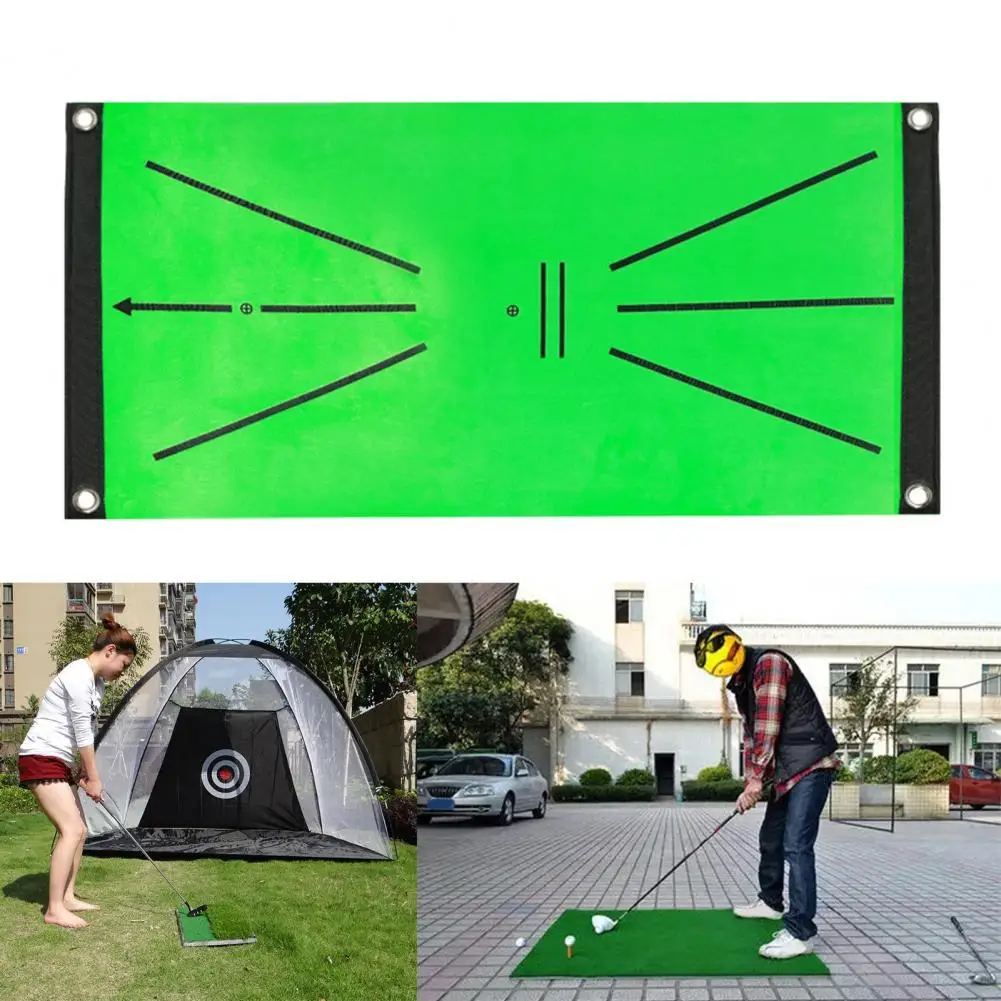 Flannel  Practical Soft Base Golf Training Carpet Reusable Golf Practice Aid Mat Shock Absorbing   for Exercise