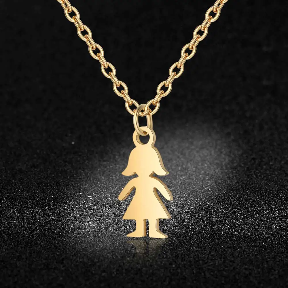 Очаровательное ожерелье из нержавеющей стали 100% для девушек никогда не