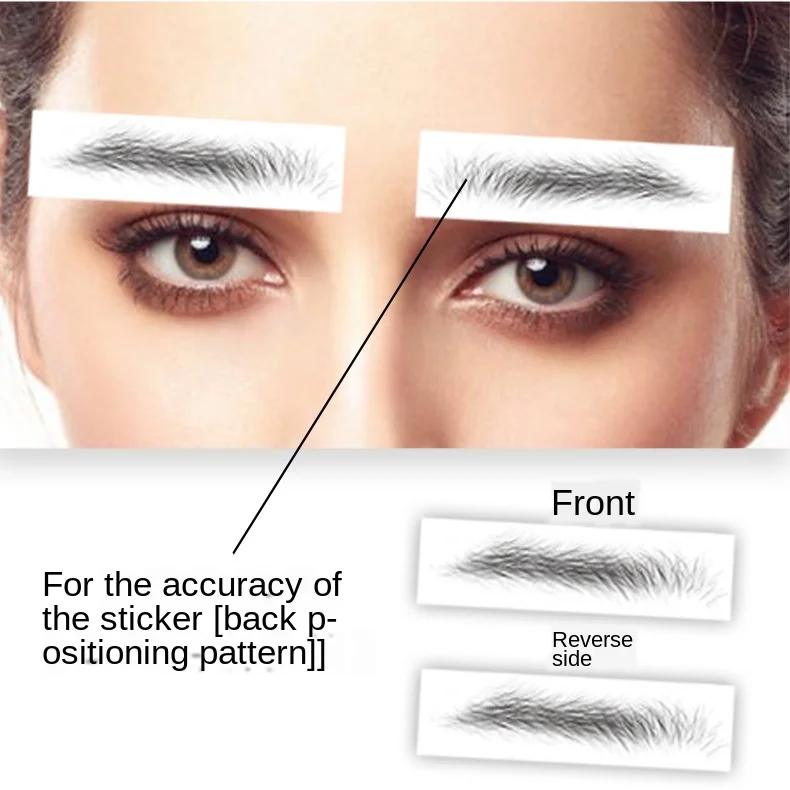 2021 NEW 9/10/18/20 Pair Eyebrows Tattoo Sticker Magic 4D Hair-like False Waterproof Lasting Makeup Water-based Eye Brow | Красота и