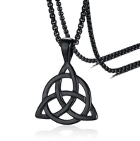 new fashion triangle one piece pendant necklace for men and women european and american simple and popular retro necklace