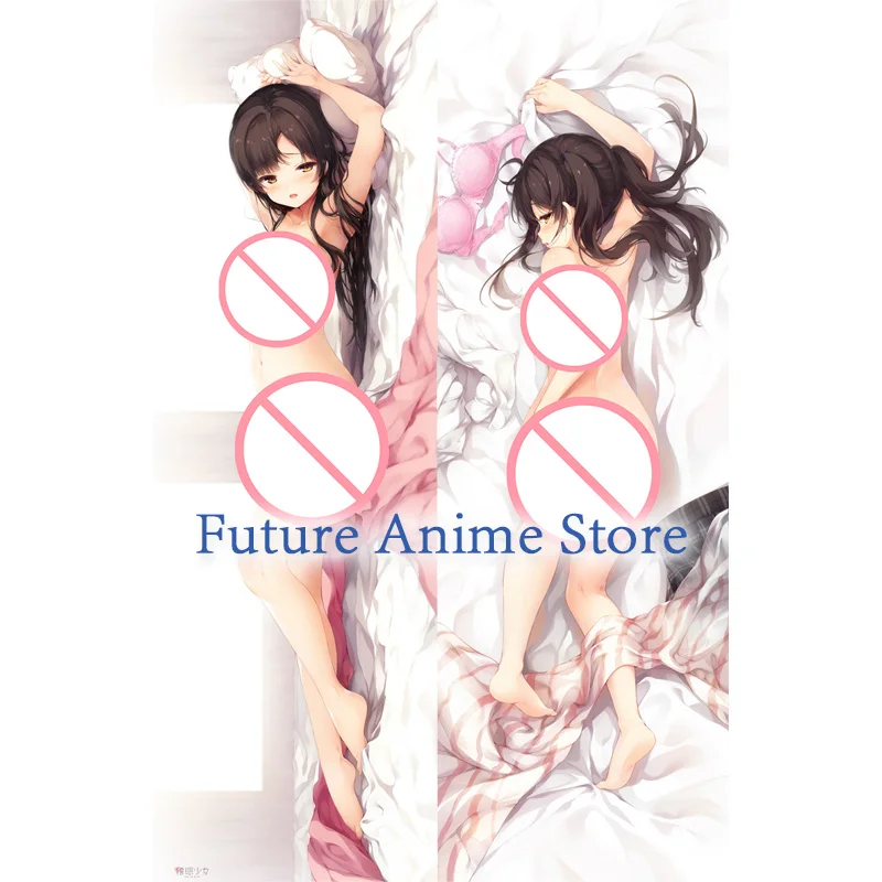 Двухсторонний Чехол Dakimakura с изображением спящей девушки милой сексуальной