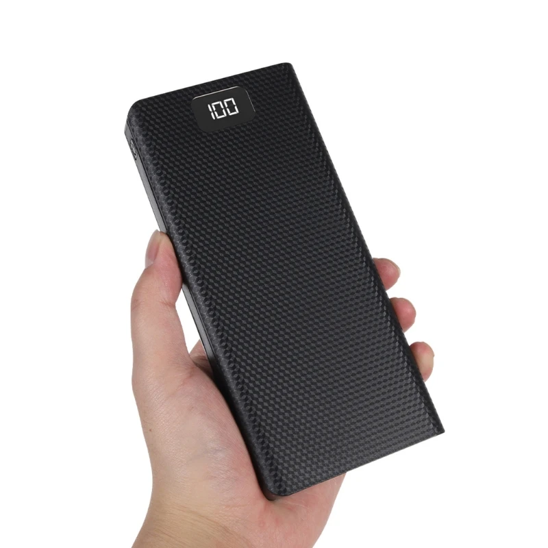 Корпус внешнего аккумулятора C18 с двумя USB портами и ЖК дисплеем 8x18650 чехол для