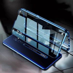 For OPPO Reno 2 Case Magnetic Double-side Clear Tempered Glass Cover
Cases For Reno 2Z 2F Z Realme XT X2 Pro Ace Fundas Coques