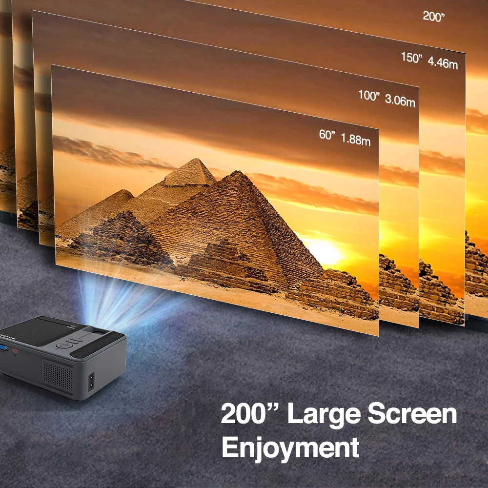 Домашний проектор C180AB видеопроектор со светодиодной подсветкой Android 6 0 Full Hd 720P