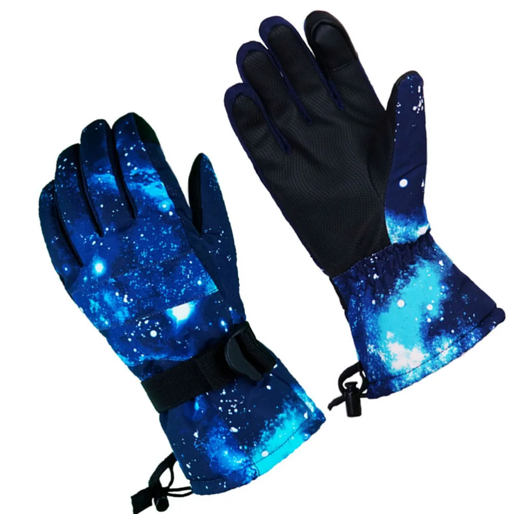 

Simple Unisex Ski Riding Thicken Plush Touch Screen Anti-slid Waterproof Finger for Outdoor Mountain Climbi