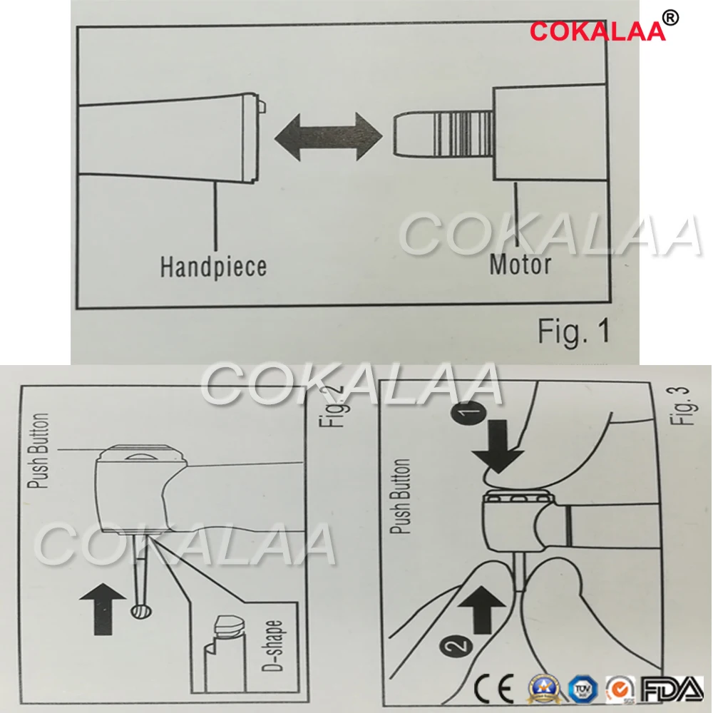 

COKALAA DENTAL NSK TI MAX X95L Dental 1:5 Increasing Contra Angle Handpiece Red Ring fiber optic handpiece turbine