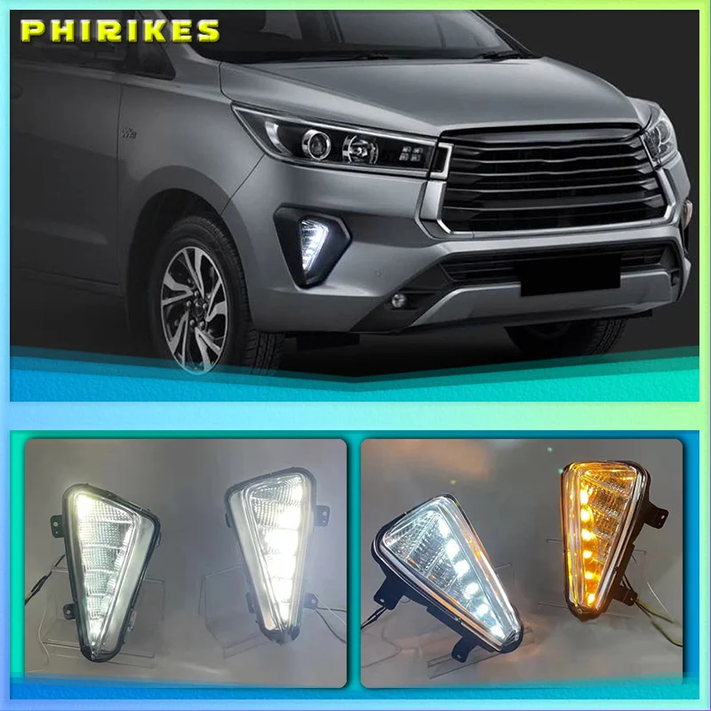 Автомобильные светодиодсветодиодный дневные хосветильник DRL для Toyota Innova 2021