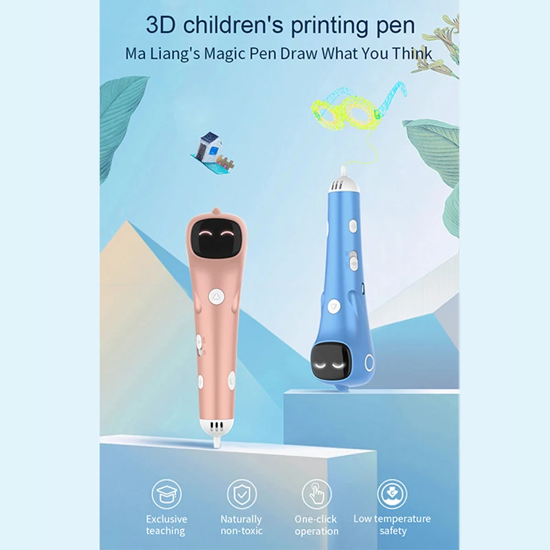 Новинка 2021 3d-ручка из PCL филамента низкотемпературная антиожоговая для печати