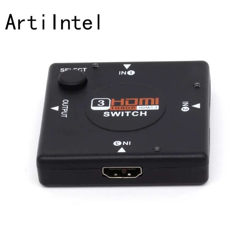 3 порта HDMI Коммутатор HDMI сплиттер HDTV 1080P 3 входа в 1 выход HDMI порт для PS3 PS4 для Xbox 360 PC DV DVD HDMI концентратор