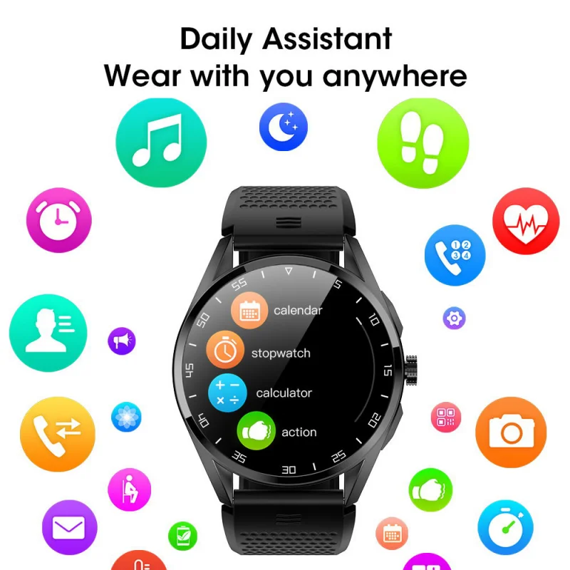 

New 2021 M3 Pro Sport Smart Watch 1.3 inch Round Screen Bluetooth Call IP68 Waterproof Long Standby Watches Heart Rate