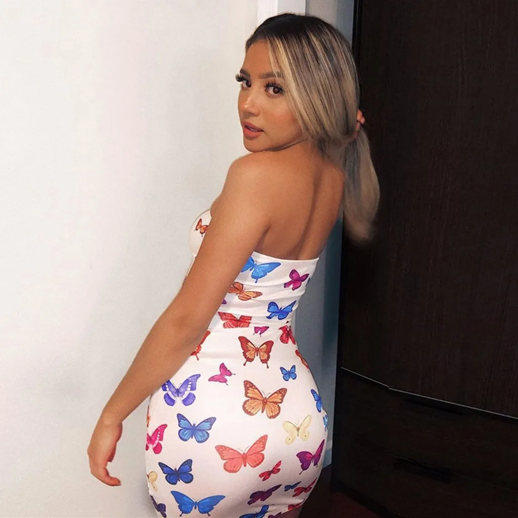 

KANCOOLD dress Fashion Women Lady Off Shoulder Backless Summer Dress Slim Mini Sundress Streetwear sexy new dress momen 20APR29