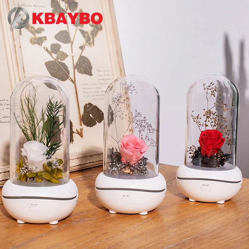

KBAYBO aromatherapy machine eternal flower essential oil with LED night light aromatherapy air purification diffuser home office
