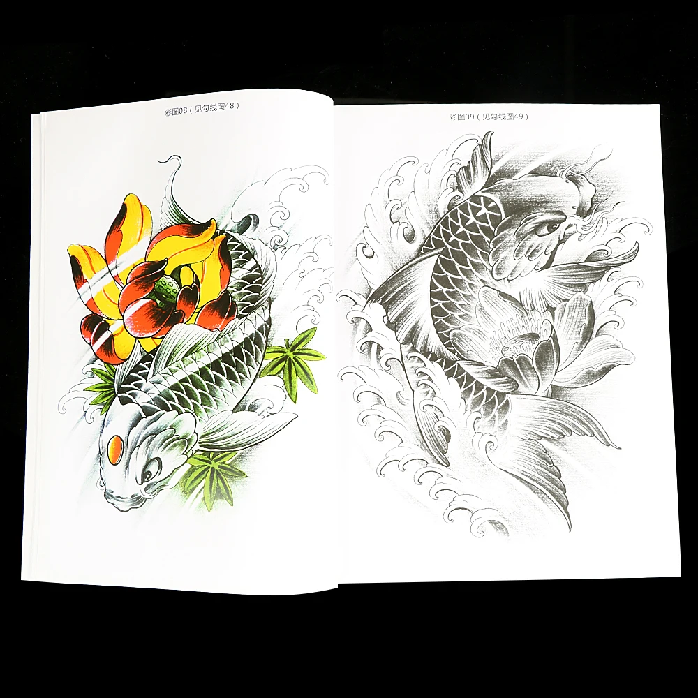 New Tattoo Book Colors Pattern Manuscript Full Cover Patterns of Skull Goddess Ghost Traditional Character for Body Art | Красота и