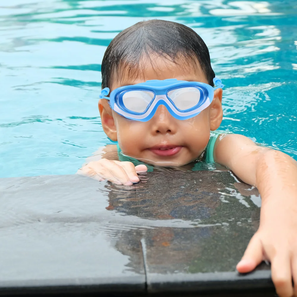 

2pcs Clear Swimming Glasses Anti-fog Eye-wears Swimming Goggles for Kids