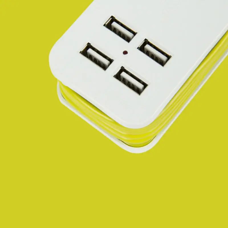 Сетевой удлинитель с европейской вилкой и 4 USB разъемами электрический