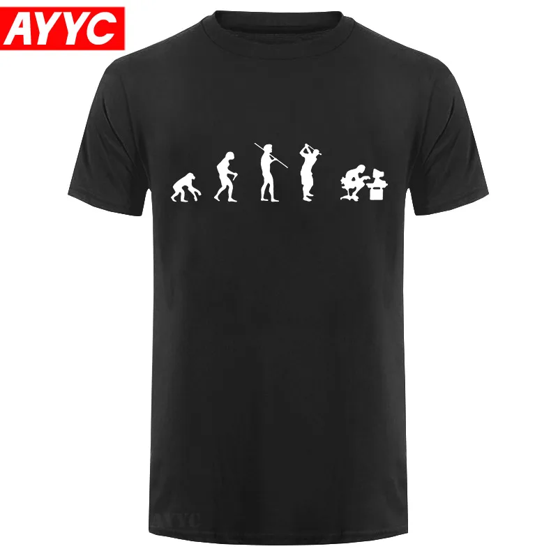 

Evolution of the T shirt Men Casual Short Sleeve T Shirt O Neck Cotton Mens t shirt Man Tops Tees Free Shipping
