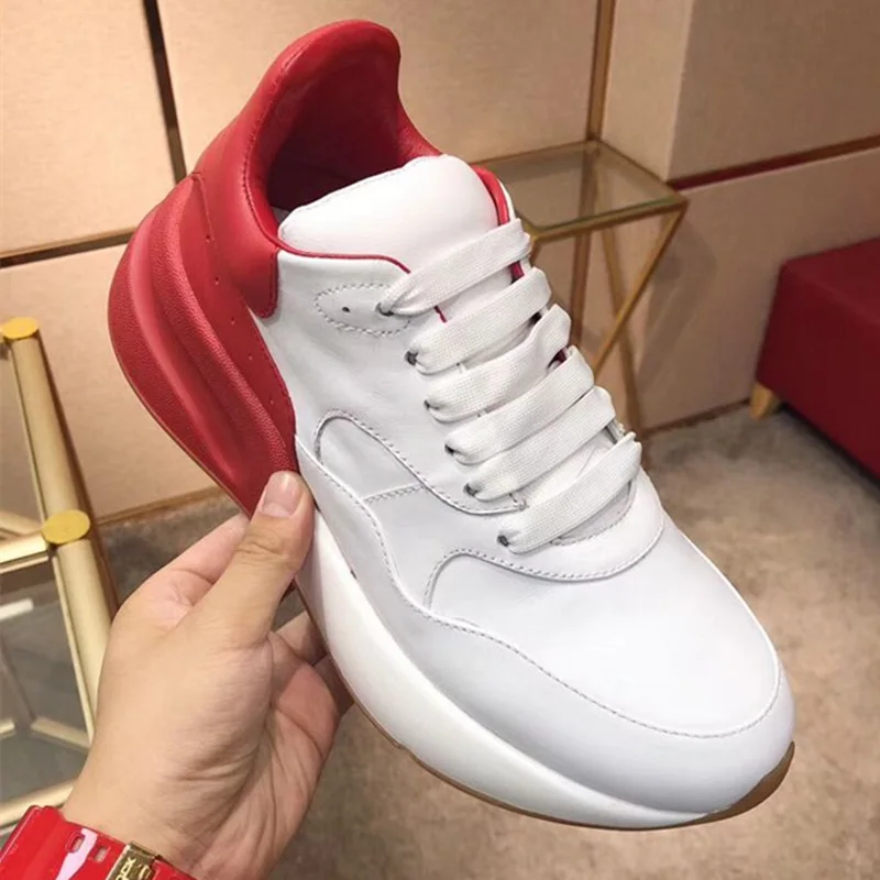 Мужская повседневная обувь из натуральной кожи высокого качества для влюбленных