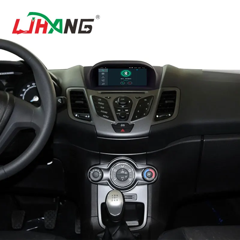 Автомобильный мультимедийный плеер LJHANG Android 10 для Ford Fiesta 2008 2017 Wi Fi 2 Din