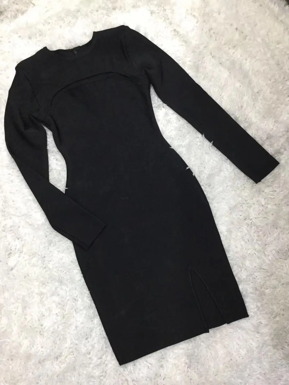 Новинка 2019 Бандажное платье для женщин Vestido Черное вечернее знаменитостей