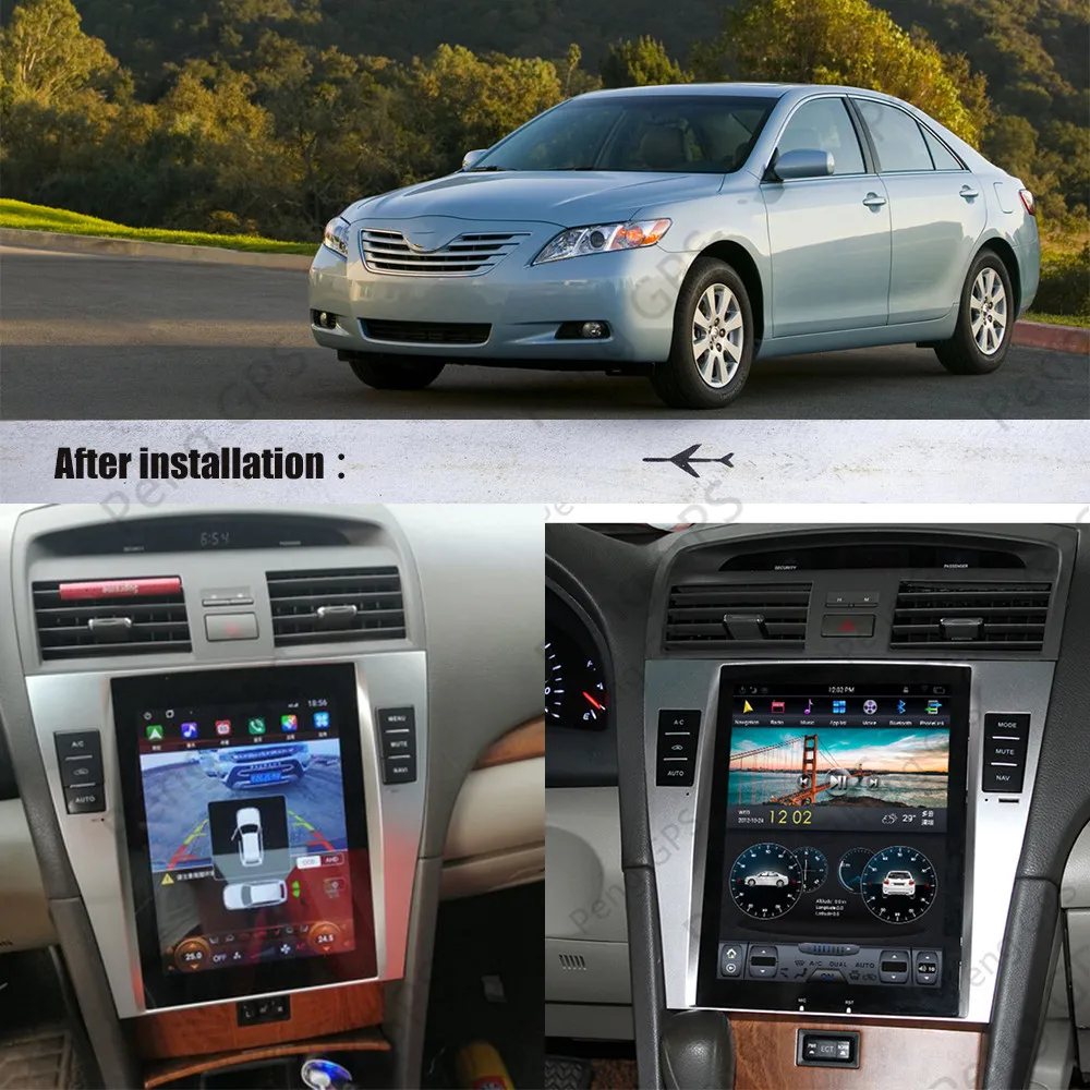 Автомобильный мультимедийный плеер для Toyota Camry 2007 2011 стерео аудио радио Android px6 tesla