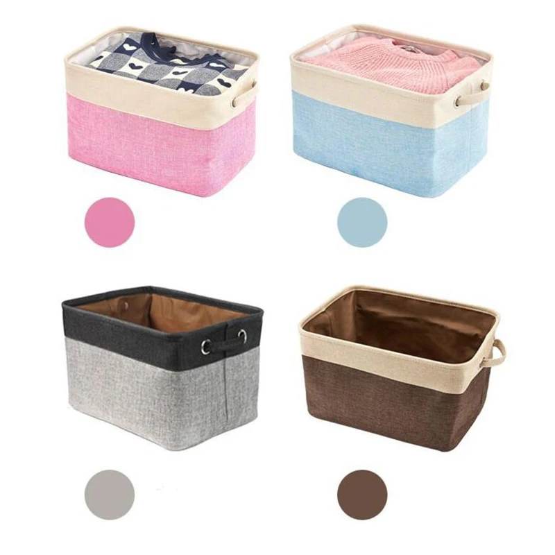 Персонализированная корзина для хранения игрушек собак Холщовая Сумка складная