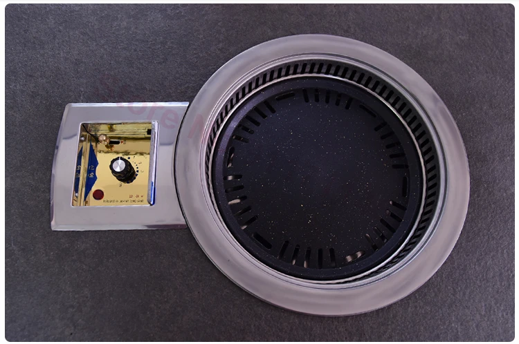 korean smokeless barbecue grill commercial barbecue roast cooker bbq grills round grilling pan for bbq shop free global shipping