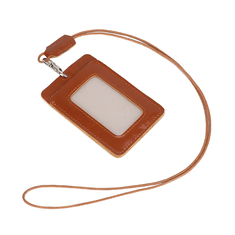 

Держатель для Id-карты из натуральной кожи со шнурком и RFID-защитой