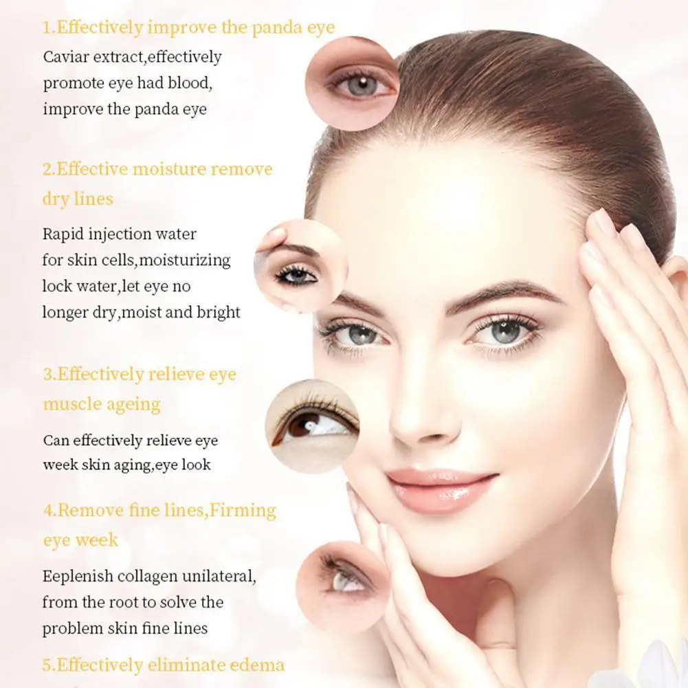 

Caviar Eye Cream Removes Wrinkles And Fades Fine Lines, Puffiness Moisturizing The Dark Under Eyes Eyes, Circles, Q2H6